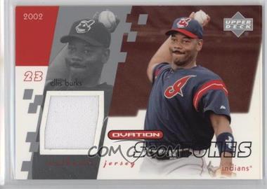 2002 Upper Deck Ovation - Swatches #O-EB - Ellis Burks