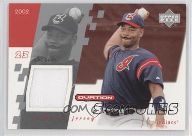 2002 Upper Deck Ovation - Swatches #O-EB - Ellis Burks