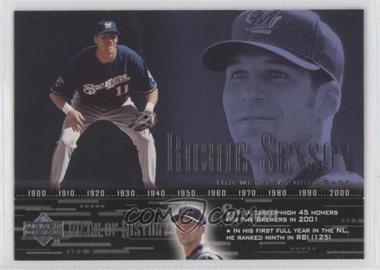 2002 Upper Deck Piece Of History - [Base] #52 - Richie Sexson