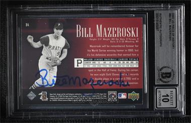 2002 Upper Deck Piece Of History - [Base] #84 - Bill Mazeroski [BAS BGS Authentic]