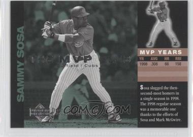 2002 Upper Deck Piece Of History - The MVP Club #M2 - Sammy Sosa