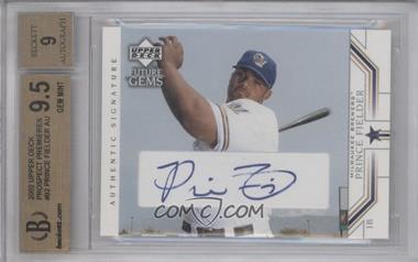 2002 Upper Deck Prospect Premieres - [Base] #92 - Prince Fielder [BGS 9.5 GEM MINT]