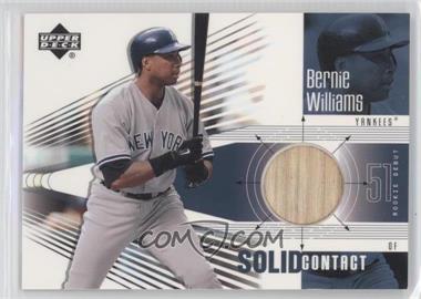 2002 Upper Deck Rookie Debut - Solid Contact #SC-BW - Bernie Williams