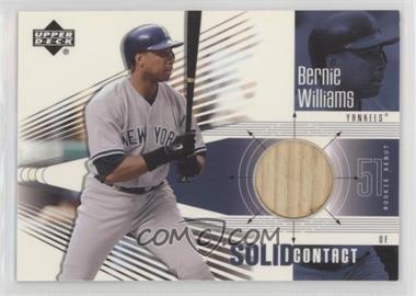 2002 Upper Deck Rookie Debut - Solid Contact #SC-BW - Bernie Williams