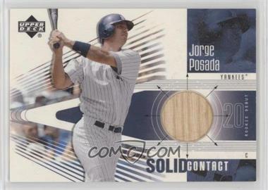 2002 Upper Deck Rookie Debut - Solid Contact #SC-JP - Jorge Posada