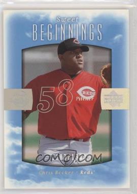 2002 Upper Deck Sweet Spot - [Base] #108 - Sweet Beginnings - Chris Booker /1300 [EX to NM]