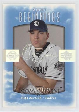 2002 Upper Deck Sweet Spot - [Base] #122 - Sweet Beginnings - Cliff Bartosh /1300