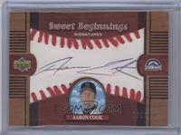 Sweet Beginnings Signatures - Aaron Cook #/750