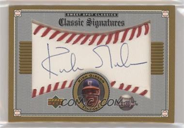 2002 Upper Deck Sweet Spot Classics - Classic Signatures #S-KG - Kirk Gibson