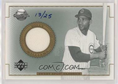 2002 Upper Deck Sweet Spot Classics - Game-Used Jerseys - Gold #J-BW - Billy Williams /25