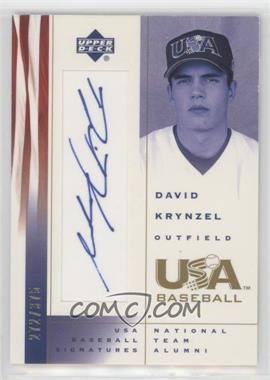 2002 Upper Deck USA Baseball - Signatures #DK - Dave Krynzel /375