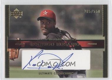 2002 Upper Deck Ultimate Collection - [Base] #116 - Signed Ultimate Rookies - Rodrigo Rosario /550