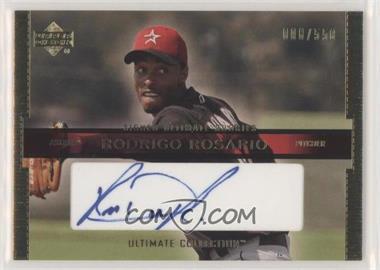 2002 Upper Deck Ultimate Collection - [Base] #116 - Signed Ultimate Rookies - Rodrigo Rosario /550