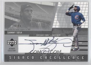 2002 Upper Deck Ultimate Collection - Signed Excellence #SS2 - Sammy Sosa /64
