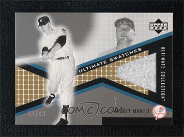 2002 Upper Deck Ultimate Collection - Ultimate Game Jerseys - Tier 1 #JB-MM - Mickey Mantle /99