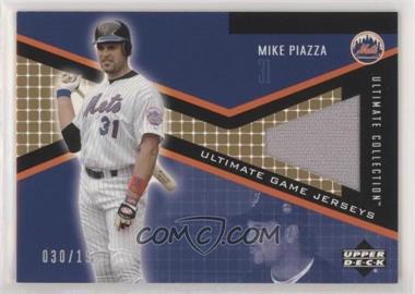 2002 Upper Deck Ultimate Collection - Ultimate Game Jerseys - Tier 3 #JP-MP - Mike Piazza /199