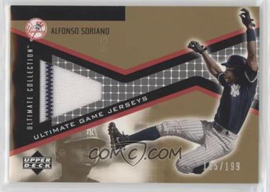 2002 Upper Deck Ultimate Collection - Ultimate Game Jerseys - Tier 4 #JR-AS - Alfonso Soriano /199