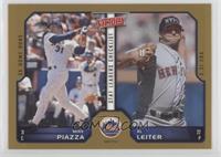 Stat Leaders Checklist - Mike Piazza, Al Leiter