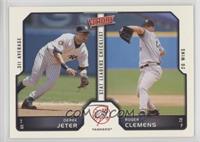 Stat Leaders Checklist - Derek Jeter, Roger Clemens [Noted]