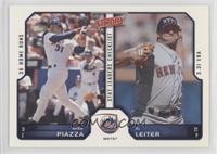 Stat Leaders Checklist - Mike Piazza, Al Leiter