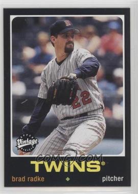 2002 Upper Deck Vintage - [Base] #104 - Brad Radke