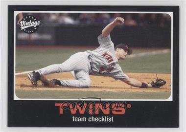 2002 Upper Deck Vintage - [Base] #106 - Team Checklist - Corey Koskie