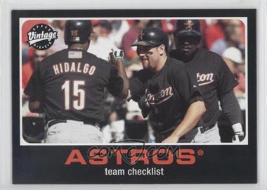 2002 Upper Deck Vintage - [Base] #135 - Team Checklist - Jeff Bagwell