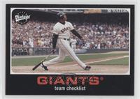 Team Checklist - Barry Bonds