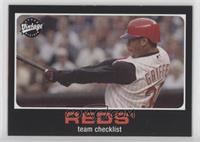 Team Checklist - Cincinnati Reds Team