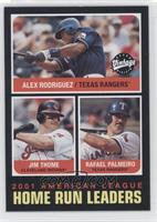 League Leaders - Alex Rodriguez, Jim Thome, Rafael Palmeiro