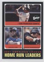 League Leaders - Barry Bonds, Sammy Sosa, Luis Gonzalez (Names Not Printed on F…