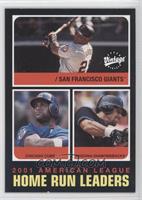 League Leaders - Barry Bonds, Sammy Sosa, Luis Gonzalez (Names Not Printed on F…