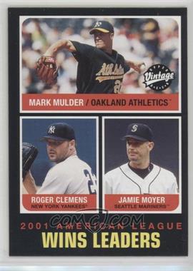 2002 Upper Deck Vintage - [Base] #275 - League Leaders - Mark Mulder, Jamie Moyer, Roger Clemens