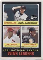 League Leaders - Curt Schilling, Matt Morris, Randy Johnson