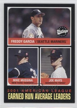 2002 Upper Deck Vintage - [Base] #277 - League Leaders - Freddy Garcia, Mike Mussina, Joe Mays