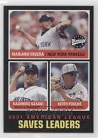 League Leaders - Mariano Rivera, Kazuhiro Sasaki, Keith Foulke