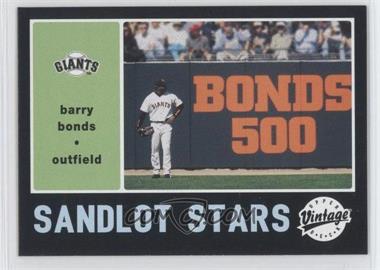 2002 Upper Deck Vintage - Sandlot Stars #SS10 - Barry Bonds
