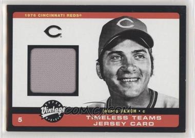 2002 Upper Deck Vintage - Timeless Teams Jerseys #J-JB - Johnny Bench