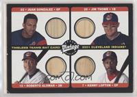 Juan Gonzalez, Jim Thome, Roberto Alomar, Kenny Lofton [Good to VG…