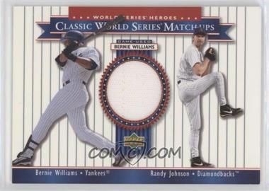 2002 Upper Deck World Series Heroes - Classic World Series Match-Ups #MU01b - Bernie Williams, Randy Johnson