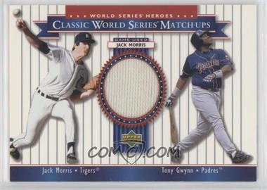 2002 Upper Deck World Series Heroes - Classic World Series Match-Ups #MU84 - Jack Morris, Tony Gwynn [Good to VG‑EX]