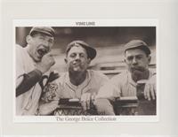 Zach Taylor, Charlie Grimm, Charlie Root (The George Brace Collection Postcard)