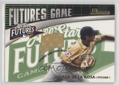 2003 Bowman - Futures Game Gear #FG-JDR - Jorge De La Rosa