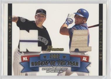 2003 Bowman - Rookie of the Year Materials #ROY-JH - Jason Jennings, Eric Hinske