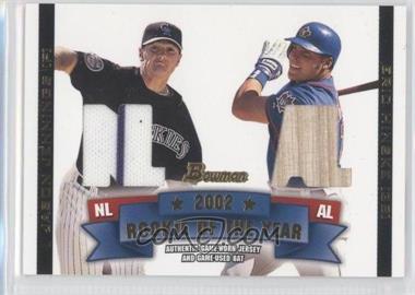 2003 Bowman - Rookie of the Year Materials #ROY-JH - Jason Jennings, Eric Hinske