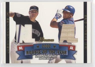 2003 Bowman - Rookie of the Year Materials #ROY-JH - Jason Jennings, Eric Hinske