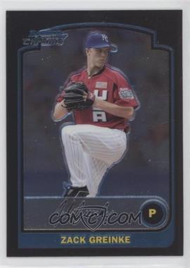 2003 Bowman Draft Picks & Prospects - [Base] - Chrome #BDP134 - Zack Greinke