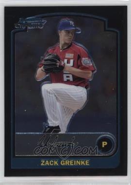 2003 Bowman Draft Picks & Prospects - [Base] - Chrome #BDP134 - Zack Greinke