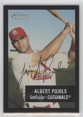 2003 Bowman Heritage - [Base] - Black Facsimile Signature #100 - Albert Pujols