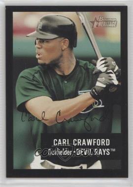 2003 Bowman Heritage - [Base] - Black Facsimile Signature #111 - Carl Crawford